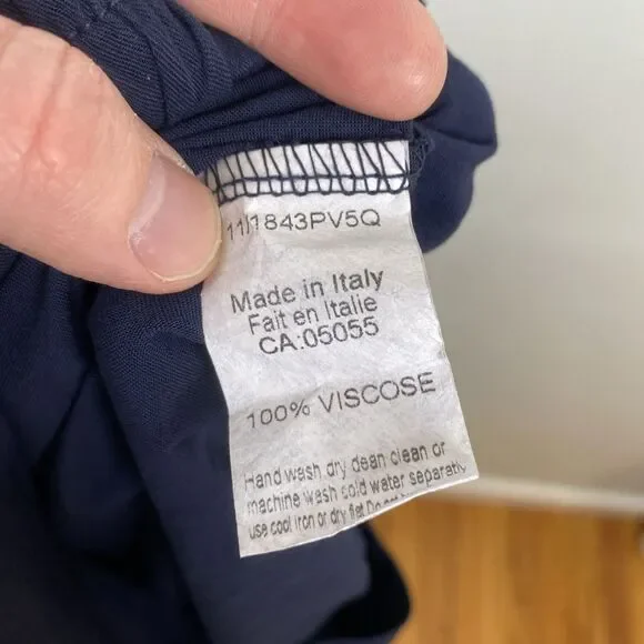 M Made In Italy Woven Pants women's L 29x29 Blue‎ NWT Anthropologie - Picture 9 of 12